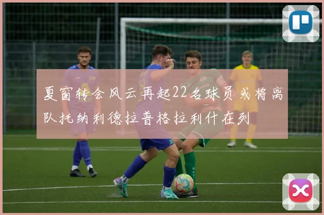 夏窗转会风云再起22名球员或将离队托纳利德拉普格拉利什在列
